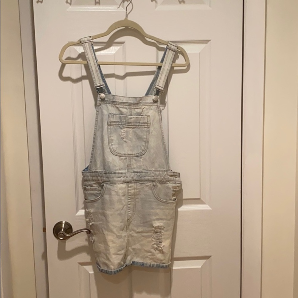 Forever 21 jean overall dress